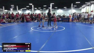 87 lbs Semis & 3rd Wb (16 Team) - Garrett Bjerga, Minnesota Blue vs Cale Richardson, Oklahoma Blue