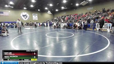 106 lbs Cons. Round 2 - Nate Valencia, Cerritos vs Sam Lee, Crespi Carmelite