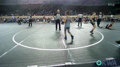 75 lbs Round Of 16 - Reid Botchlet, Choctaw Ironman Youth Wrestling vs Ryan Albiston, Geary Youth Wrestling