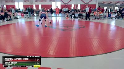 184 lbs Finals (2 Team) - Donn Greer, CSU-Pueblo vs Andrew (Jayson) Knick, Findlay