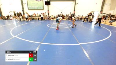 123 lbs Rr Rnd 3 - Dominic Kemble, Ohio Titan vs Nathan Desmund, Meatballs