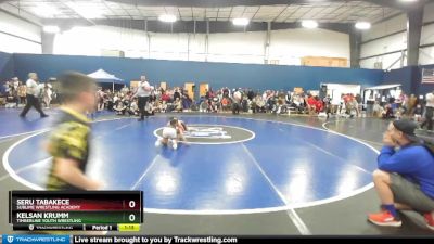 75 lbs Cons. Semi - Kelsan Krumm, Timberline Youth Wrestling vs Seru Tabakece, Sublime Wrestling Academy