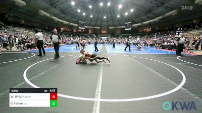 83 lbs 3rd Place - Waylon Wright, Weatherford Youth Wrestling vs Benjamin Fisher, Salina Wrestling Club