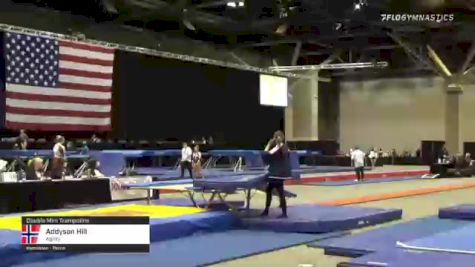 Addyson Hill - Double Mini Trampoline, Agility - 2021 USA Gymnastics Championships