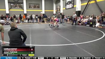 120 lbs Round 2 (4 Team) - Scout Puryear, Missouri Black vs Camille Schult, FEWTeamIA Purple