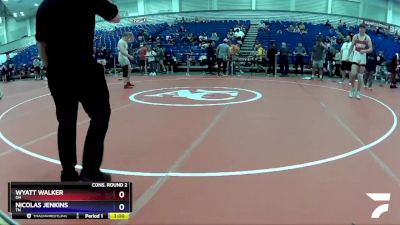 220 lbs Cons. Round 2 - Wyatt Walker, OH vs Nicolas Jenkins, TN