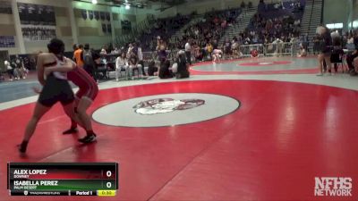 137 lbs Cons. Round 5 - Alex Lopez, Downey vs Isabella Perez, Palm Desert