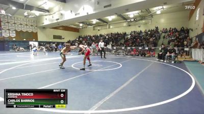 106 lbs Cons. Round 2 - Krshna Tinoco, Hueneme vs Carlos Barrios, Cajon