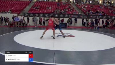 72 kg Rnd Of 32 - Chase Fiser, Dubuque Wrestling Club vs Maddox Khalimsky, NMU-National Training Center