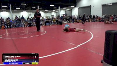 92 lbs Round 3 (8 Team) - Drake Sheffield, Oklahoma Blue vs Bryson Coyer, Michigan Blue