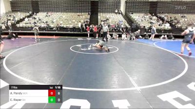 77 lbs Rr Rnd 4 - Arav Pandy, Refinery Wrestling Youth vs Carson Raper, Darkhorse Arado