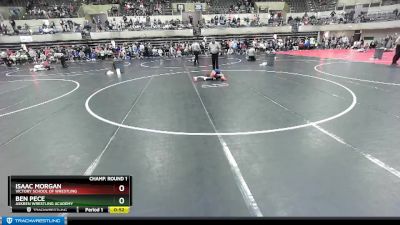 95 lbs Champ. Round 1 - Isaac Morgan, Victory School Of Wrestling vs Ben Pece, Askren Wrestling Academy