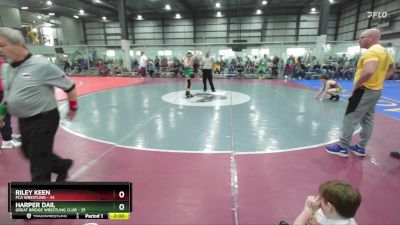 106 lbs Round 4 (6 Team) - Riley Keen, FCA WRESTLING vs Harper Dail, GREAT BRIDGE WRESTLING CLUB