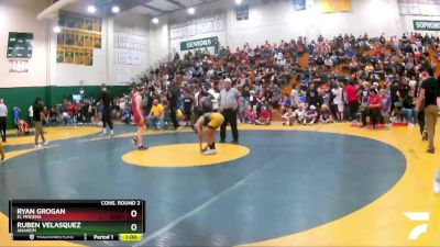 106 lbs Cons. Round 2 - Ruben Velasquez, Anaheim vs Ryan Grogan, El Modena