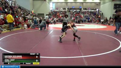 60 lbs Quarterfinal - Ezra Vest, Hartselle vs Hayden McIlwain, Gulf Coast Wrestling Club