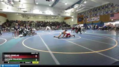 150 lbs Champ. Round 2 - Diego Ornelas, Santa Paula vs Mathew Palacios, Walnut