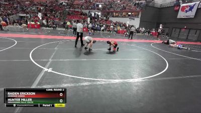 120 lbs Cons. Round 2 - Hunter Miller, Menomonee Falls Youth vs Raiden Erickson, Shawano Hawks