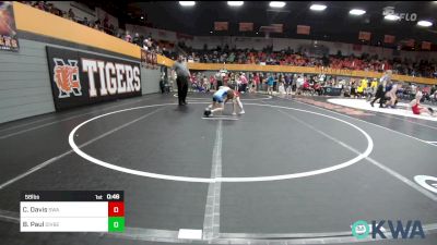 58 lbs Consi Of 4 - Caeden Davis, Shelton Wrestling Academy vs Brogan Paul, Division Bell Wrestling