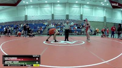 275 lbs Round 4 (6 Team) - Levi Parrish, Portage Wrestling Club vs Jeffrey Odom, Center Grove Wrestling Club