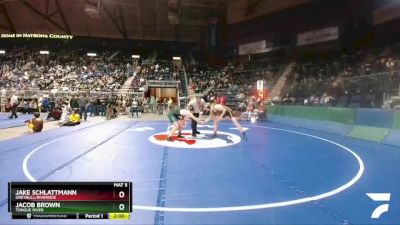 2A-170 lbs Quarterfinal - Jacob Brown, Tongue River vs Jake Schlattmann, Greybull/Riverside