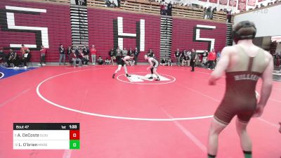 120 lbs Round Of 16 - Aiden DeCoste, Gloucester vs Liam O'brien, Marblehead/Swampscott