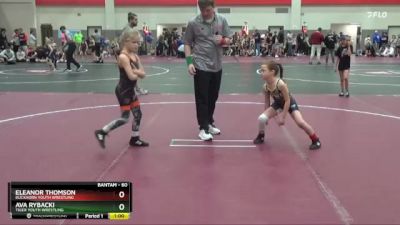 60 lbs Round 1 - Eleanor Thomson, Buckhorn Youth Wrestling vs Ava Rybacki, Tiger Youth Wrestling