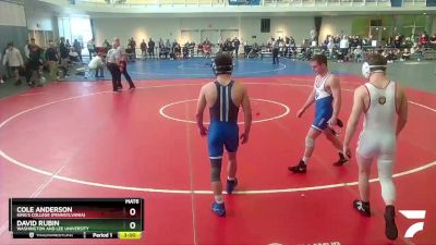 133 lbs Cons. Round 2 - Cole Anderson, King`s College (Pennsylvania) vs David Rubin, Washington And Lee University