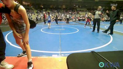 86 lbs Consolation - Jackson Ward, Hurricane Wrestling Academy vs Garrison Huffman, Vinita Kids Wrestling