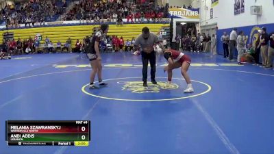 130 lbs Champ. Round 2 - Andi Addis, LEBANON vs Melania Szawranskyj, WESTERVILLE NORTH