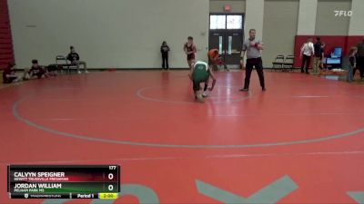 177 lbs Round 3 - Calvyn Speigner, Hewitt Trussville Freshman vs Jordan William, Pelham Park MS