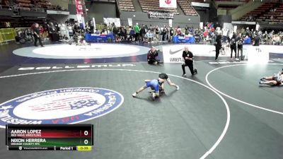 77 lbs Semifinal - Nixon Herrera, Orange County RTC vs Aaron Lopez, Red Wave Wrestling