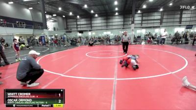 60 lbs Round 2 (6 Team) - Oscar Ormond, NORTH CAROLINA WRESTLING FACTORY vs Whitt Cromer, JEFFERSON WRESTLING CLUB