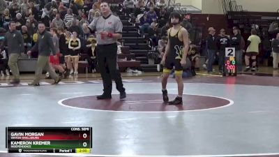 113 lbs Cons. Semi - Gavin Morgan, Vinton-Shellsburg vs Kameron Kremer, Independence