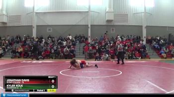 165 lbs Finals (2 Team) - Kyler Kolk, Muskegon CC vs Jonathan Davis, Olivet College