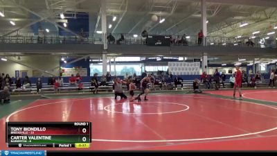 75 lbs Round 1 (8 Team) - Tony Biondillo, Brecksville vs Carter Valentine, Barberton