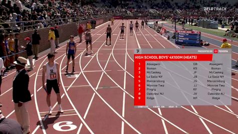 High School Boys' 4x100m Relay, Prelims 24