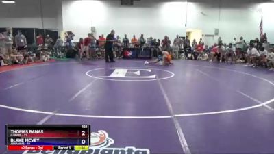 125 lbs Round 1 (16 Team) - Thomas Banas, Illinois vs Blake McVey, Arkansas