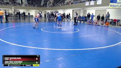 215 lbs Semis (4 Team) - Greysen Saewert, NYM (New York Mills) vs Colt Kockelman, Canby