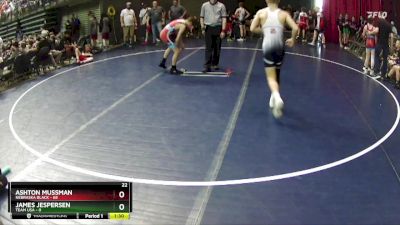 120 lbs Round 4 (6 Team) - Ashton Mussman, Nebraska Black vs James Jespersen, Team USA