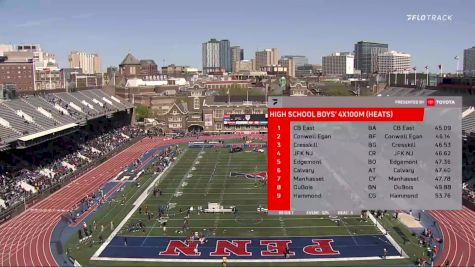 High School Boys' 4x100m Relay, Prelims 4