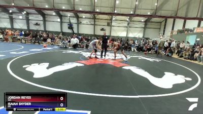 132 lbs Champ. Round 1 - Jordan Reyes, WA vs Isaiah Snyder, OR