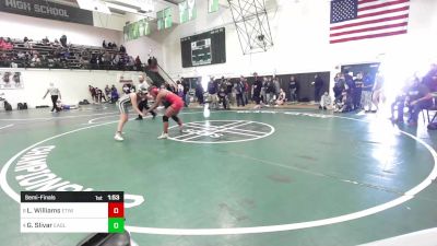 143 lbs Semifinal - Lailah Williams, Etiwanda vs Georgia Slivar, Eagle Rock