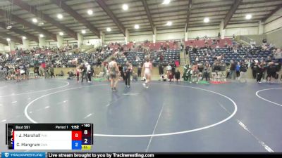 160 lbs Cons. Round 3 - Jacob Marshall, Panguitch vs Chance Mangrum, Sanderson Wrestling Academy