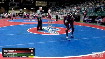 4A-150 lbs Semifinal - William White, Central (Carroll) vs Malik Colquitt, Southwest Dekalb