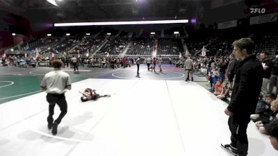 40 lbs Quarterfinal - Nalu Sylva, Sturgis Youth WC vs Luka Muller, Sheridan WC