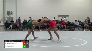 132 lbs Round 1 (4 Team) - Aldo Hernandez, Combat Athletics vs Jakob Romero, Black Mambas