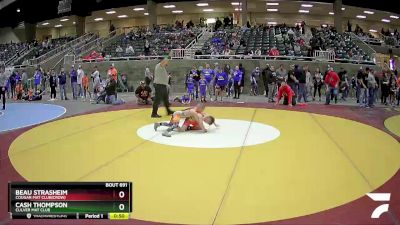 70 lbs Cons. Round 4 - Cash Thompson, Culver Mat Club vs Beau Strasheim, Cougar Mat Club(Crow)