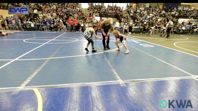 64 lbs Rr Rnd 2 - Bodey Phillips, Bristow Youth Wrestling vs Jackson Parker, Standfast