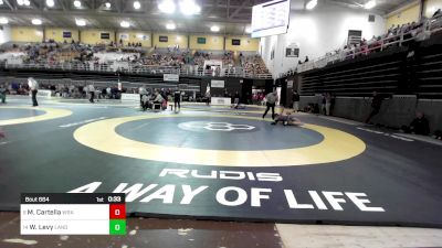 138 lbs Consi Of 8 #1 - Marco Cartella, Western Reserve Academy vs Will Levy, Landon