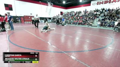 126 lbs Quarterfinal - Brandon Walter-Strauss, West Torrance vs Christian Garcia, Walnut